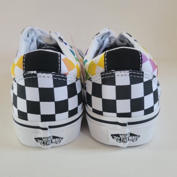 VANS Low Top Rainbow Check Canvas Shoes Women's Sizes - Picture 5 of 7